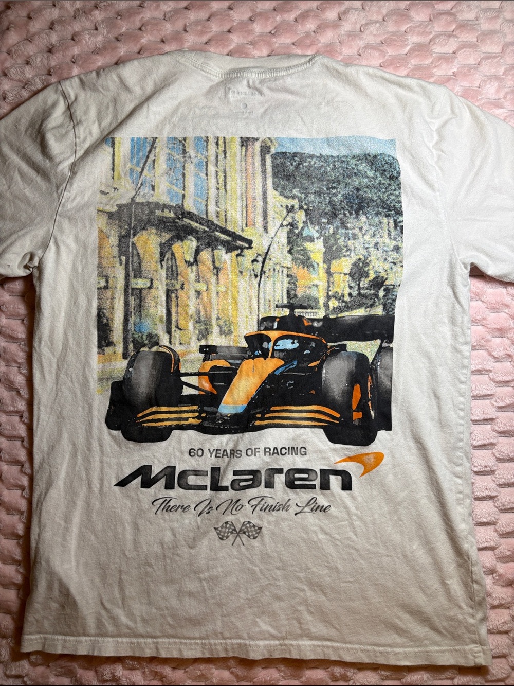 Men’s McLaren Graphic Racing Tee - Orange & Black Print